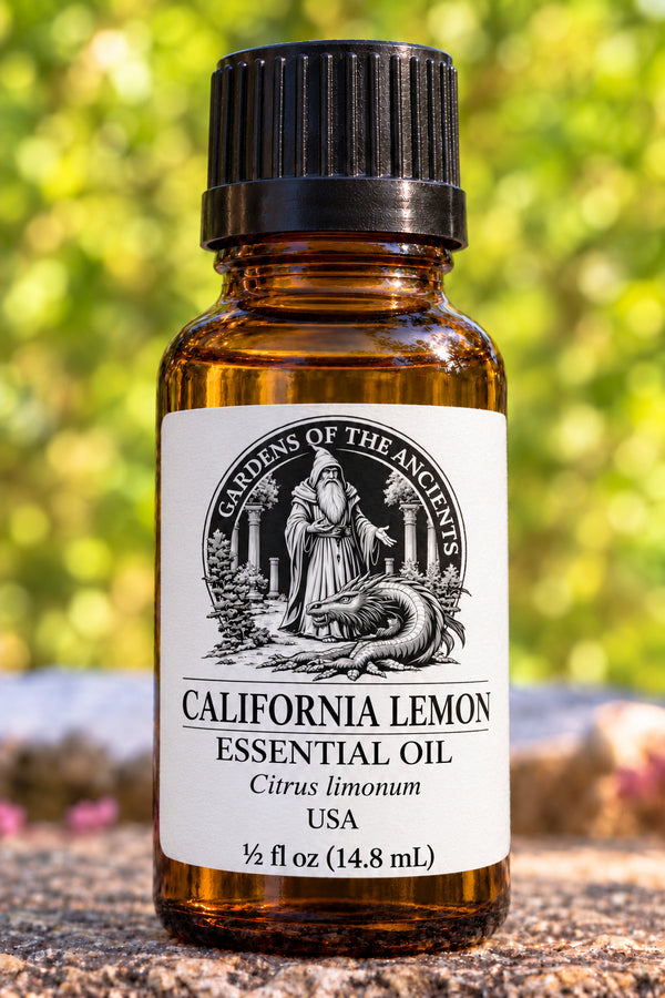 California Lemon Essential Oil – Citrus limonum USA – GARDENS OF THE ANCIENTS®
