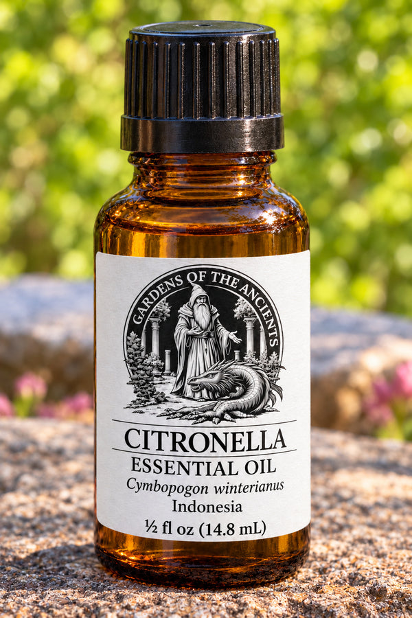 Citronella Essential Oil – Cymbopogon winterianus Indonesia – GARDENS OF THE ANCIENTS®
