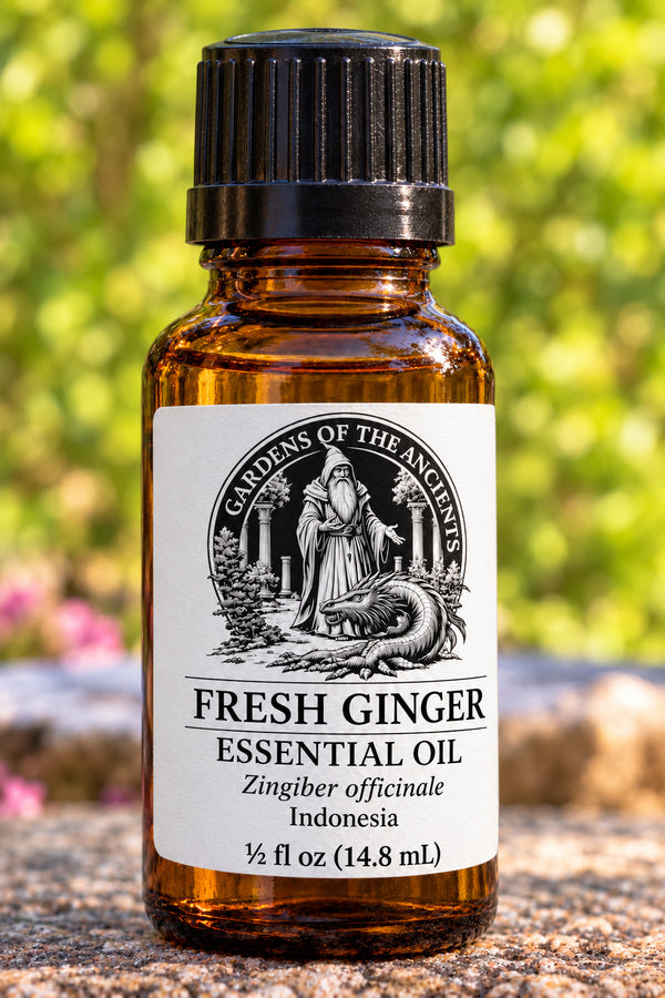 Fresh Ginger Essential Oil – Zingiber officinale Indonesia – GARDENS OF THE ANCIENTS®