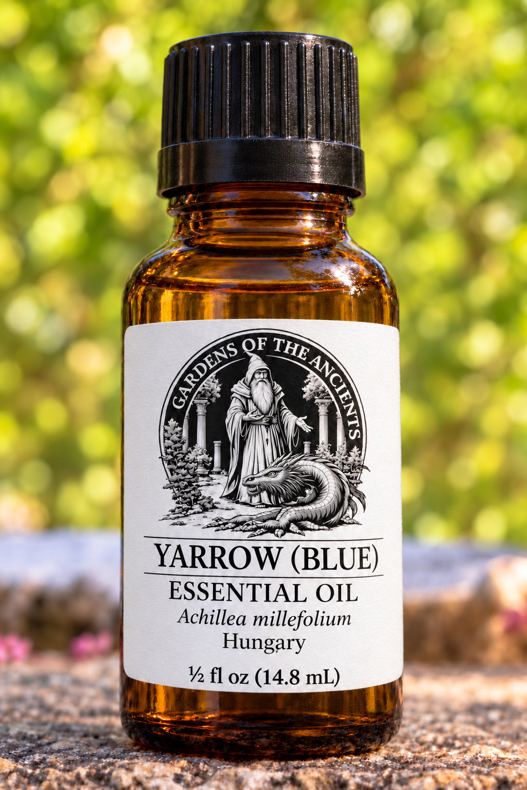 Yarrow (Blue) Essential Oil – Achillea millefolium Hungary – GARDENS OF THE ANCIENTS®