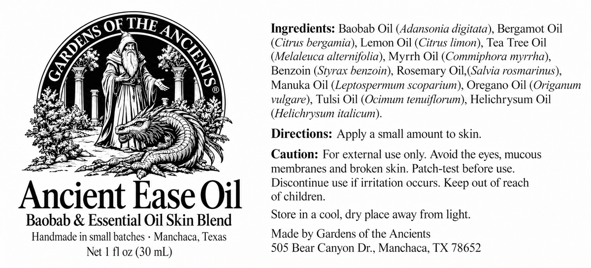 Ancient Ease Oil – GARDENS OF THE ANCIENTS®