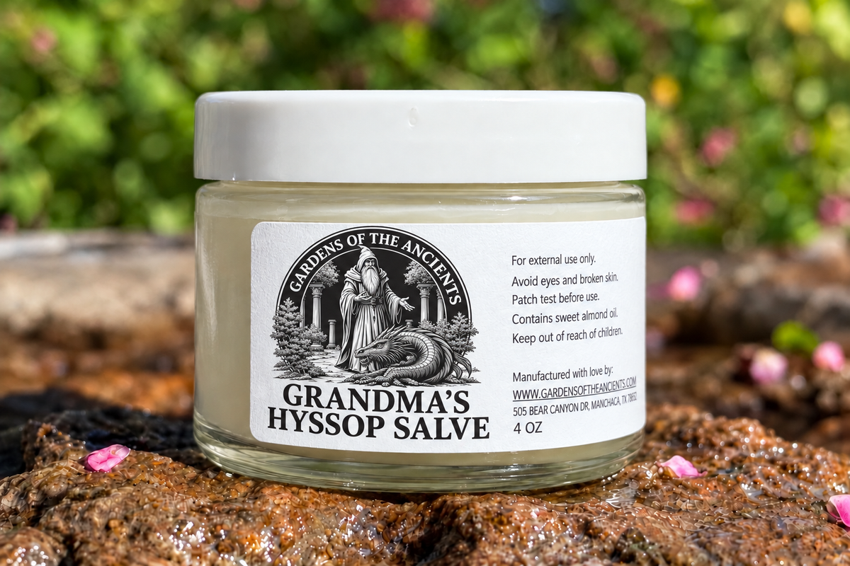 Grandma's Hyssop Salve – GARDENS OF THE ANCIENTS®