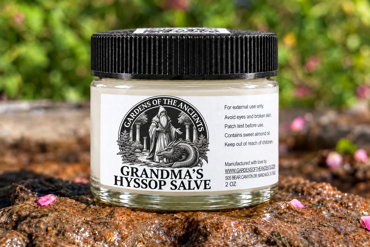 Grandma's Hyssop Salve – GARDENS OF THE ANCIENTS®